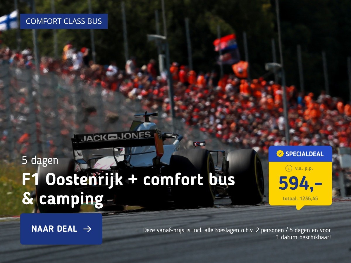 F1 Oostenrijk + comfort bus & camping