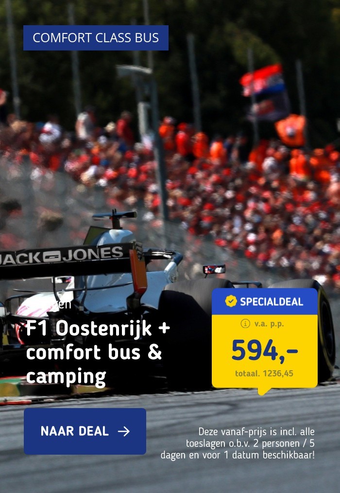 F1 Oostenrijk + comfort bus & camping