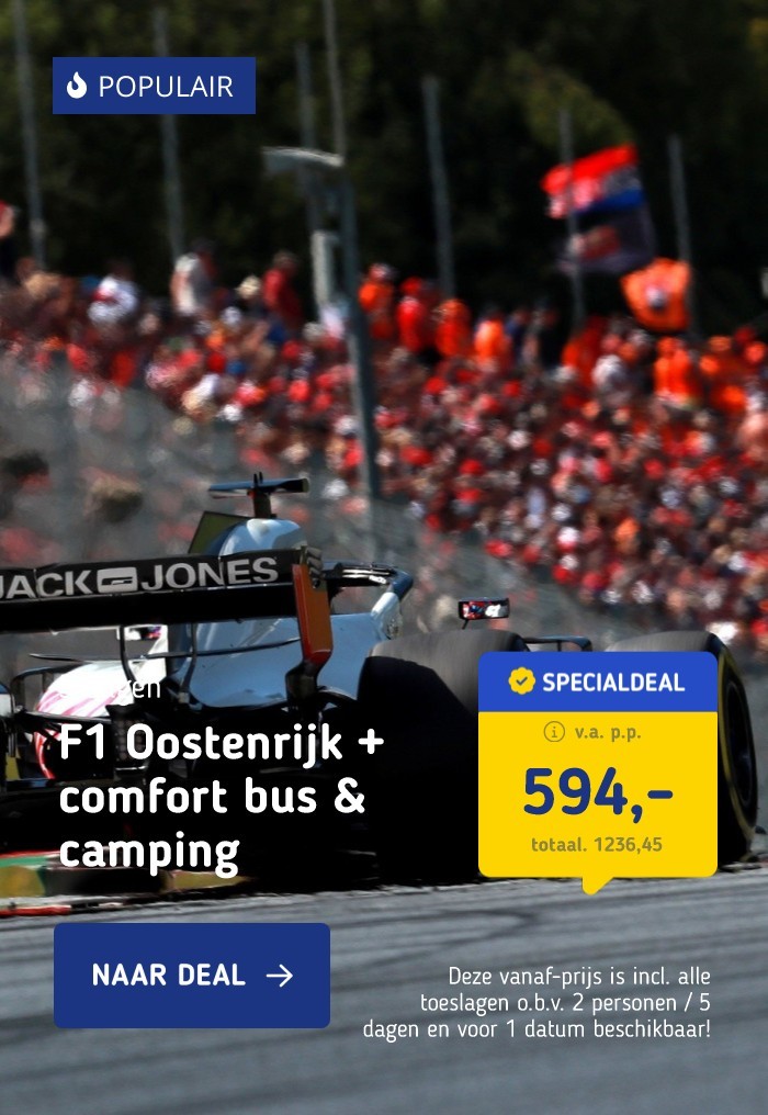 F1 Oostenrijk + comfort bus & camping