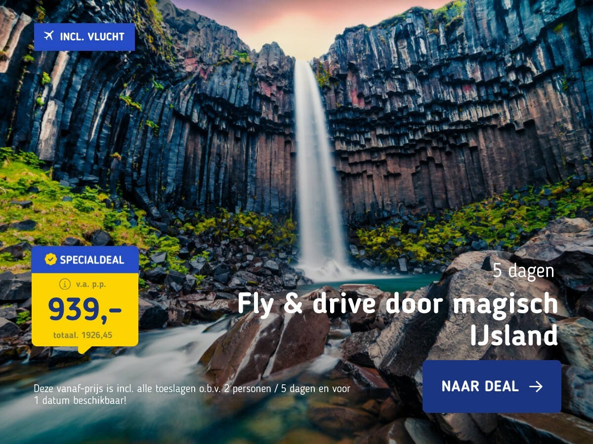 Fly & drive door magisch IJsland