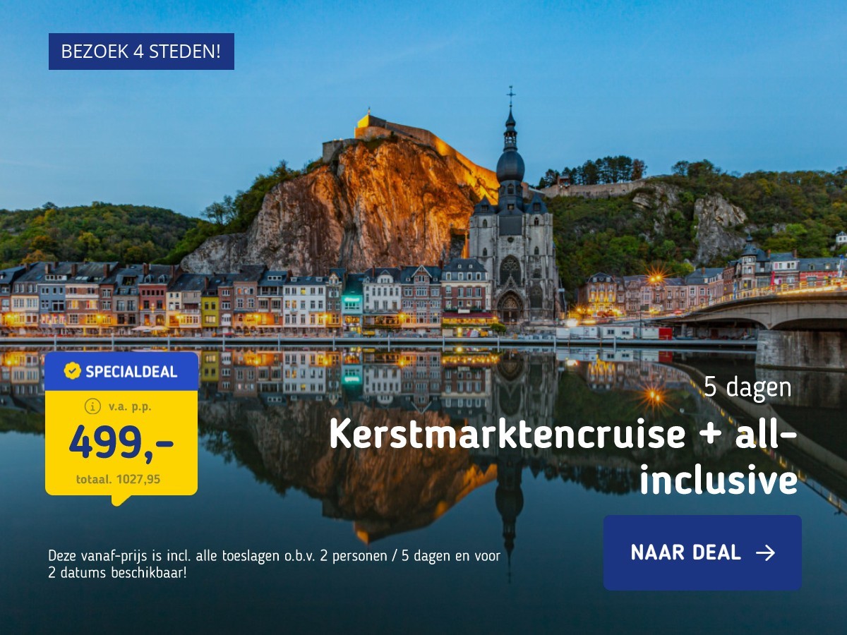 Kerstmarktencruise + all-inclusive