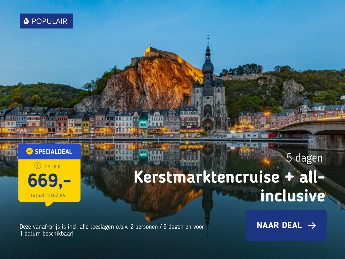 Kerstmarktencruise + all-inclusive