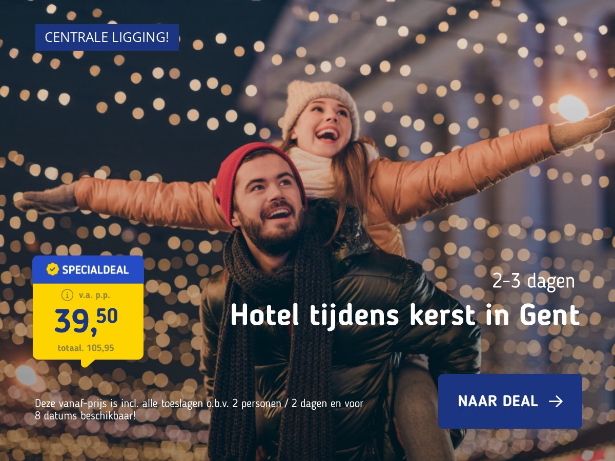 Hotel tijdens kerst in Gent