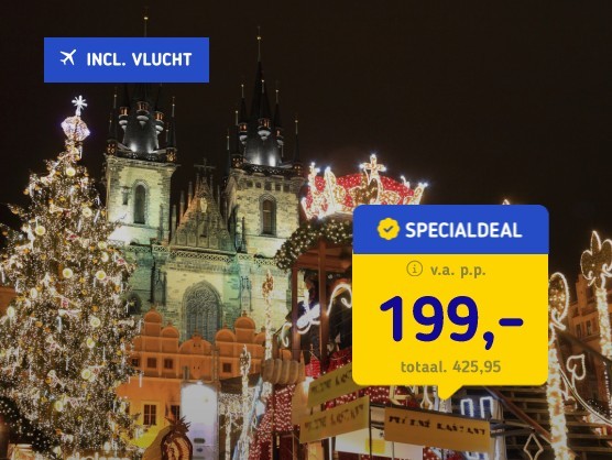 Ontdek de kerstsfeer in Praag + ontbijt