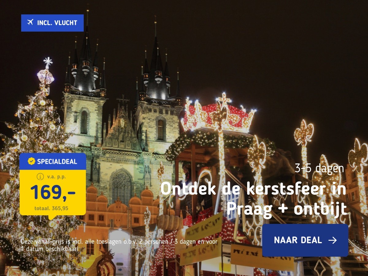 Ontdek de kerstsfeer in Praag + ontbijt