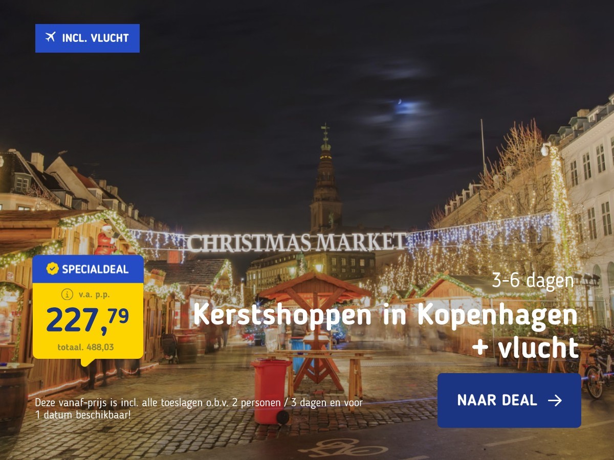 Kerstshoppen in Kopenhagen + vlucht