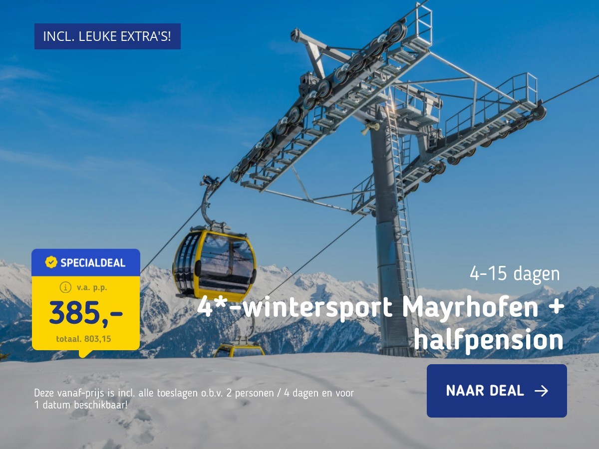 4*-wintersport Mayrhofen + halfpension