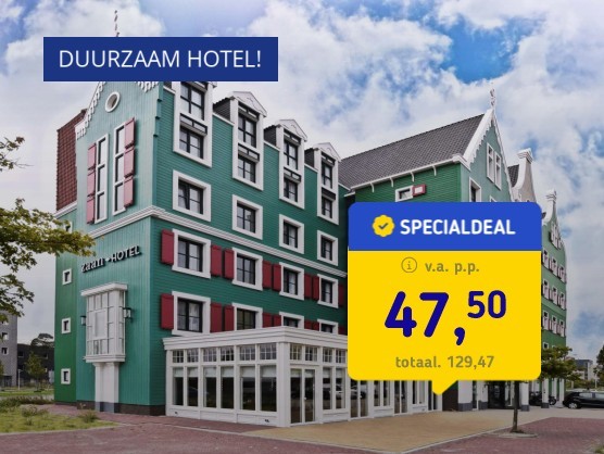 4*-hotel centrum Zaandam + ontbijt