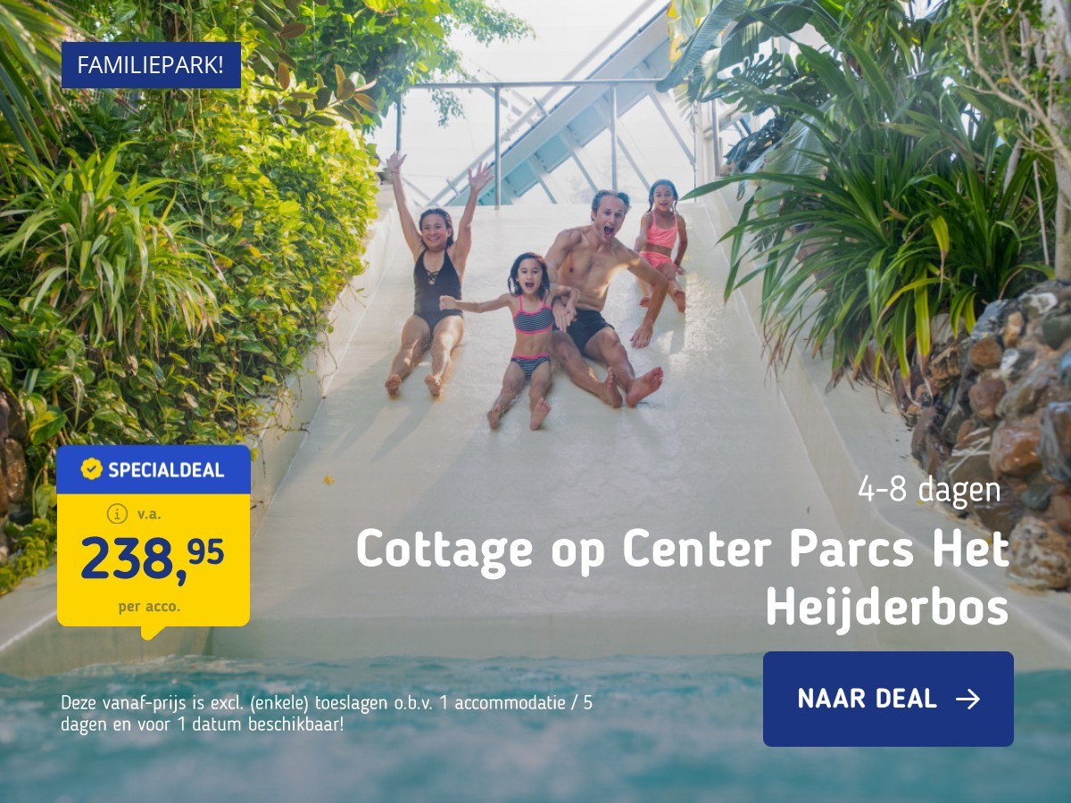 Cottage op Center Parcs Het Heijderbos