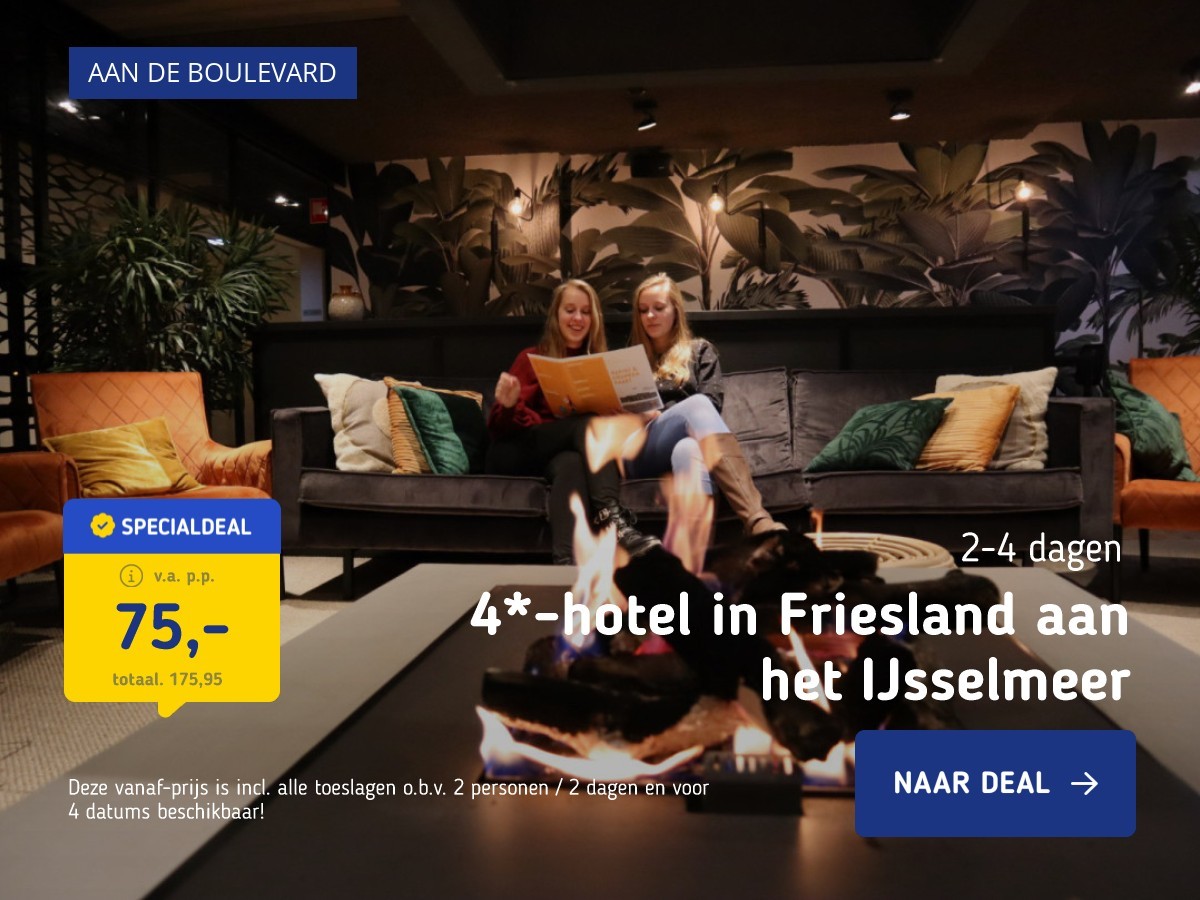 4*-hotel in Friesland aan het IJsselmeer