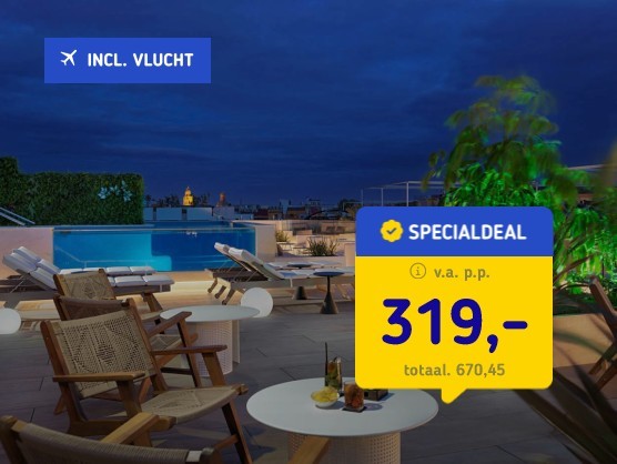 4*-hotel in Sevilla + vlucht & ontbijt