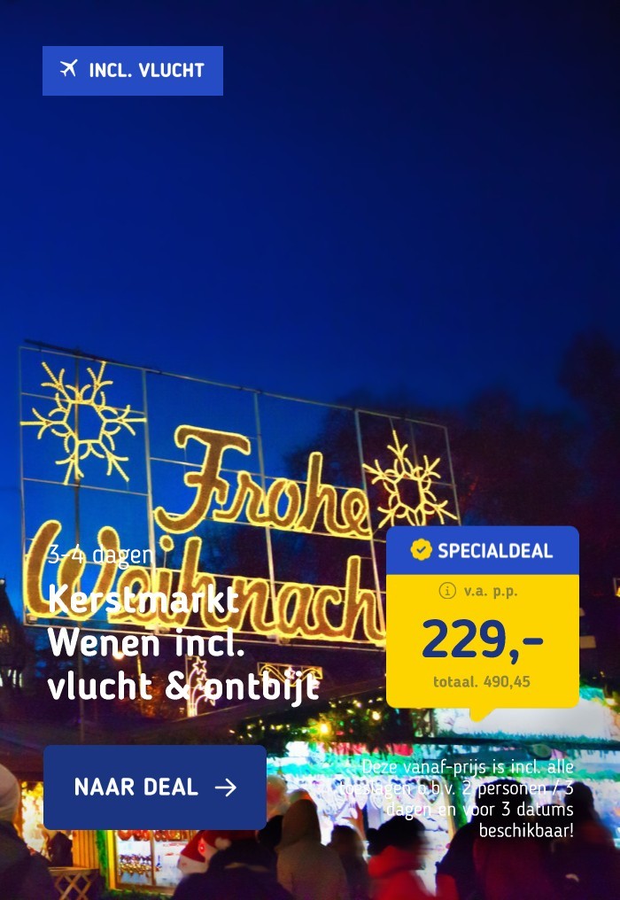 Kerstmarkt Wenen incl. vlucht & ontbijt