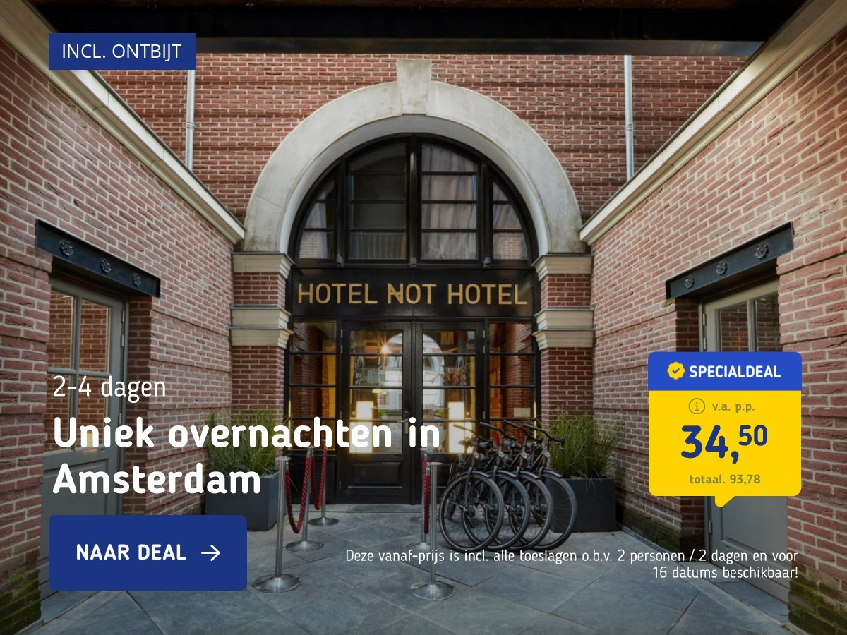 Uniek overnachten in Amsterdam