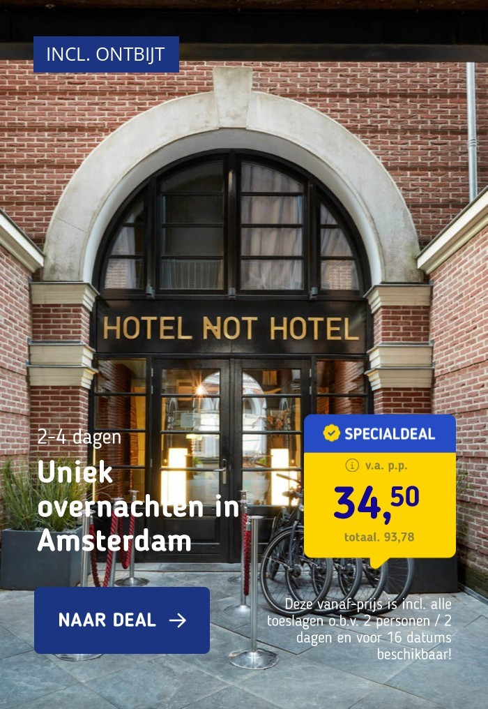 Uniek overnachten in Amsterdam