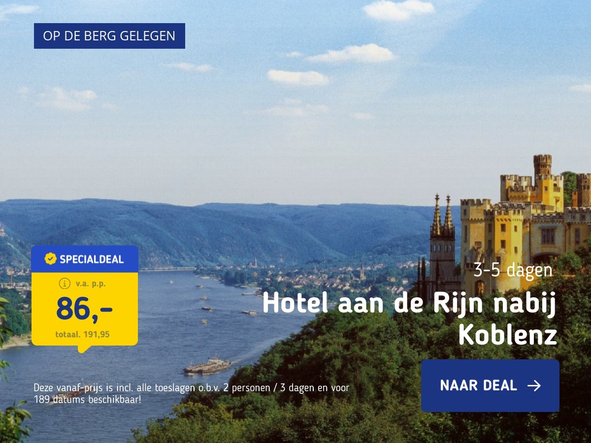 Hotel aan de Rijn nabij Koblenz