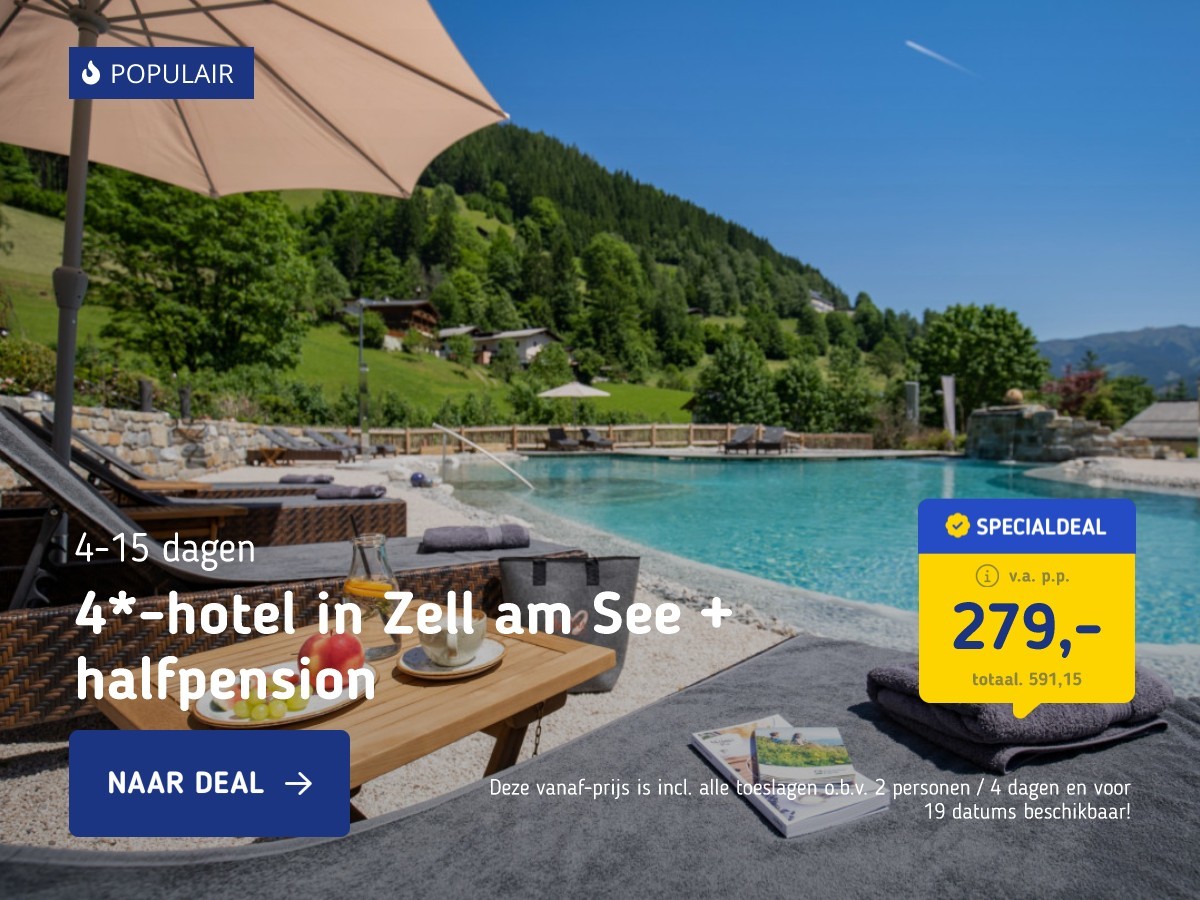 4*-hotel in Zell am See + halfpension