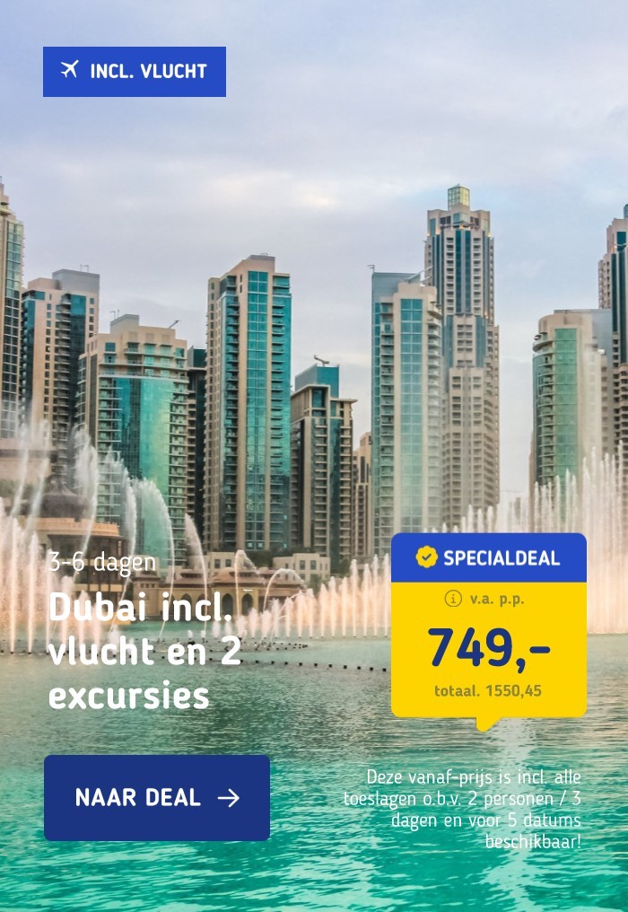 Dubai incl. vlucht en 2 excursies