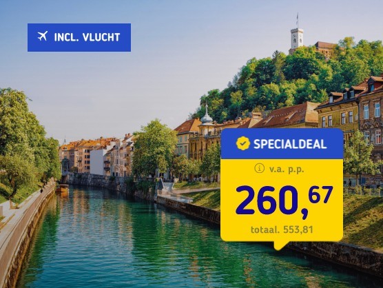 Stedentrip naar Ljubljana + vlucht