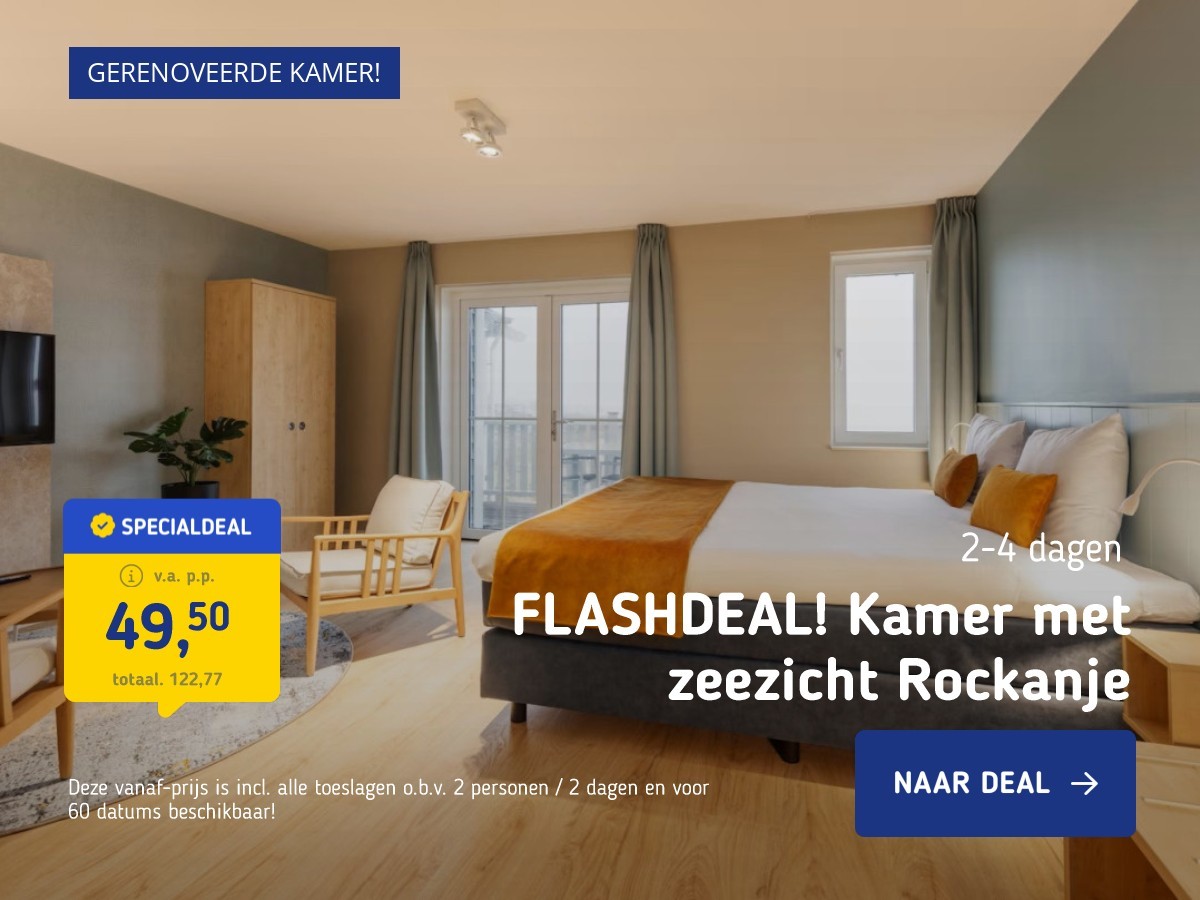 FLASHDEAL! Kamer met zeezicht Rockanje