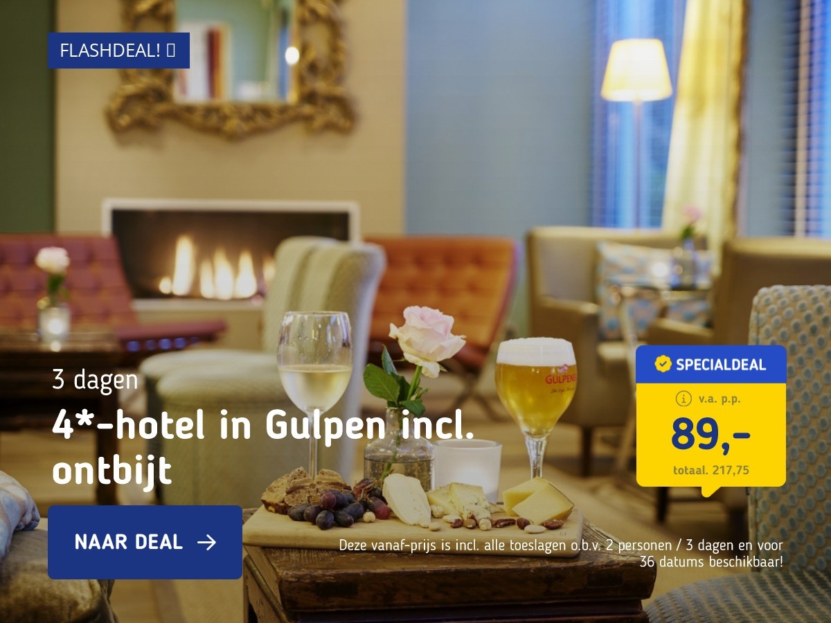 4*-hotel in Gulpen incl. ontbijt