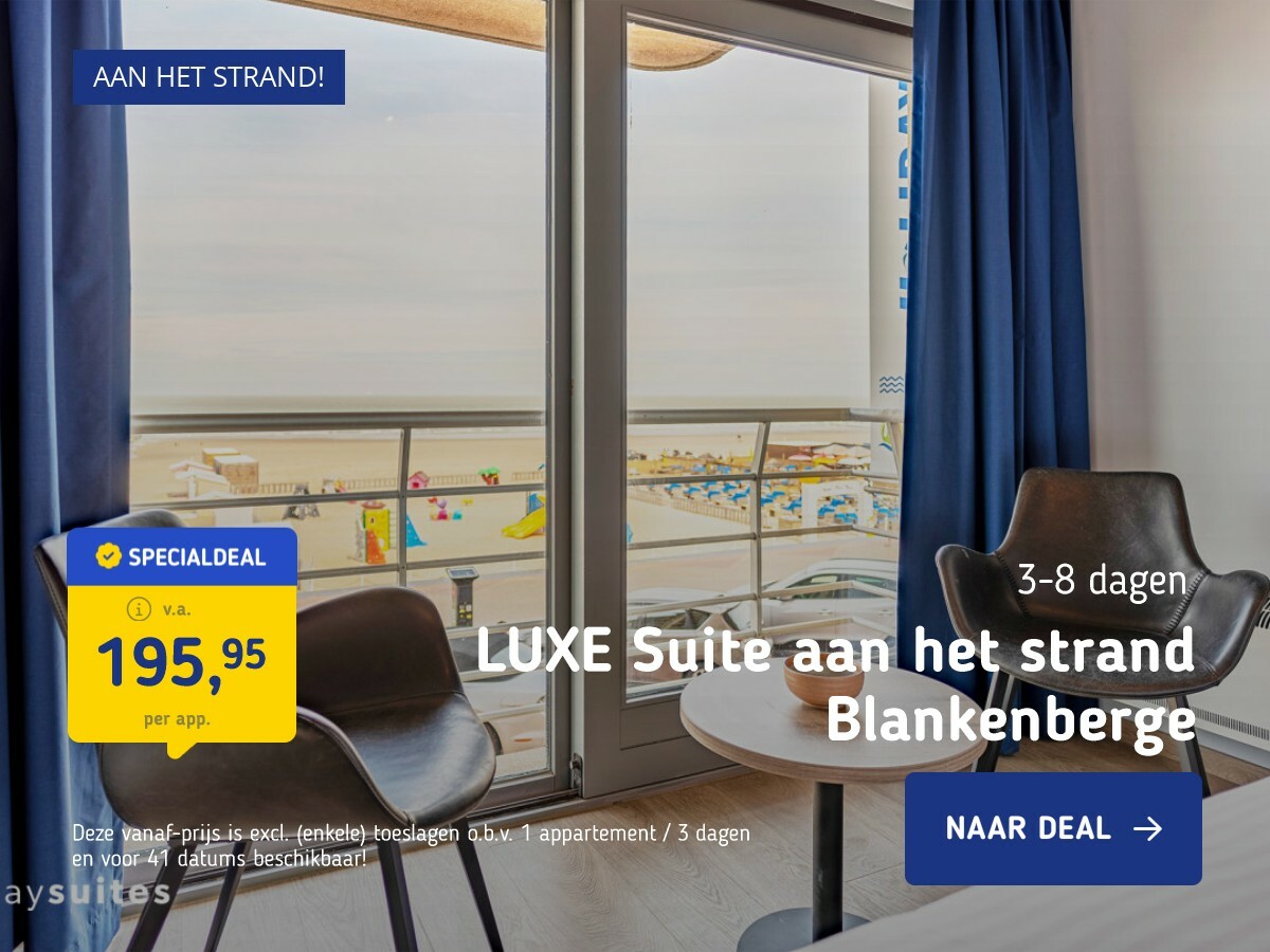 LUXE Suite aan het strand Blankenberge