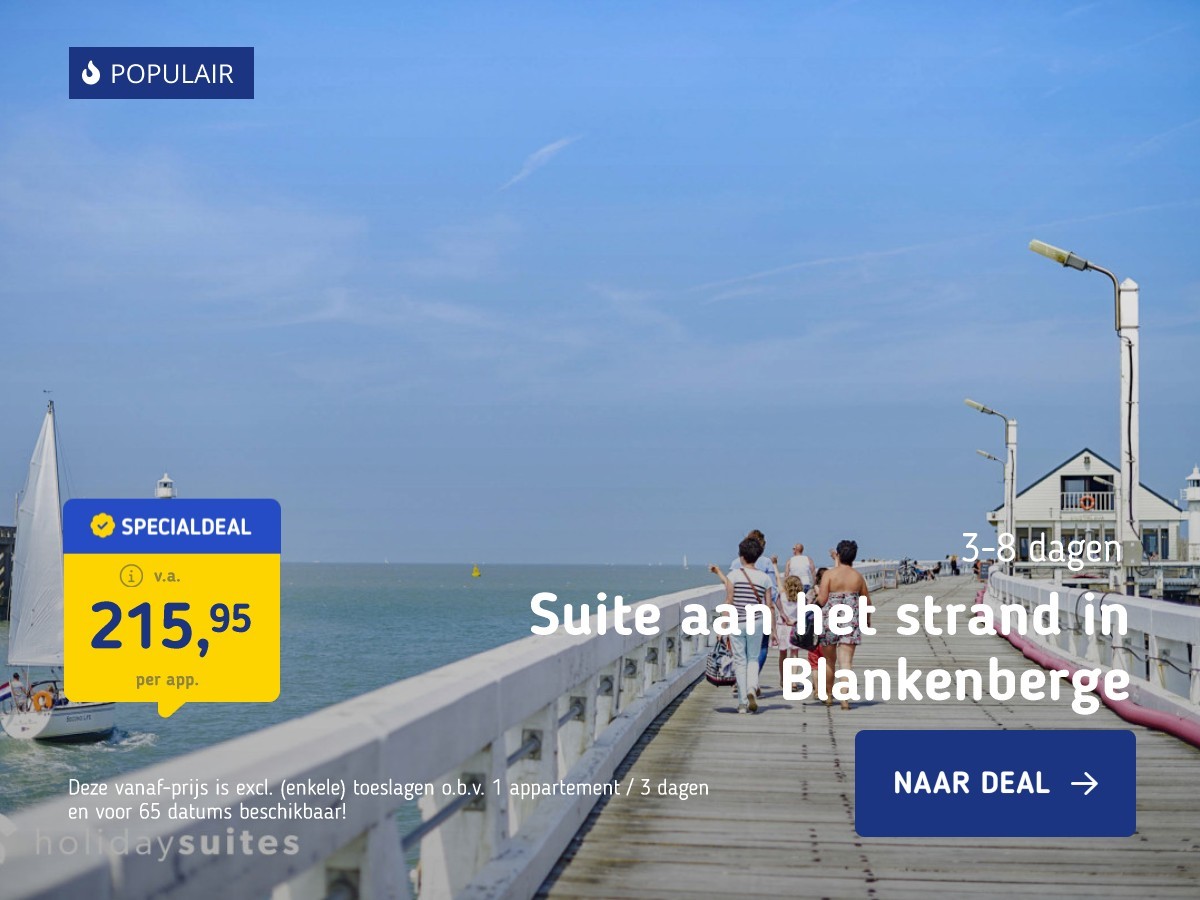 Suite aan het strand in Blankenberge