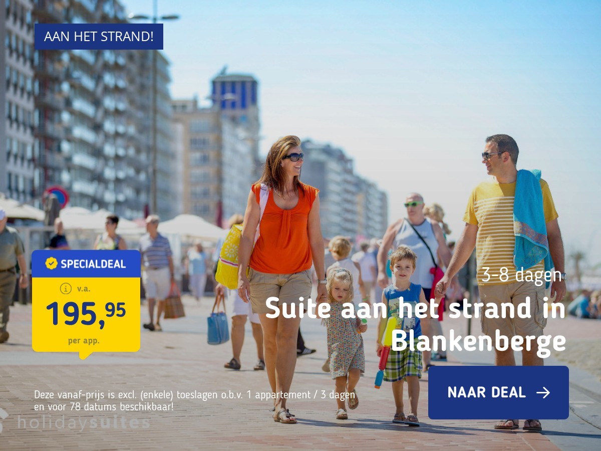 Suite aan het strand in Blankenberge