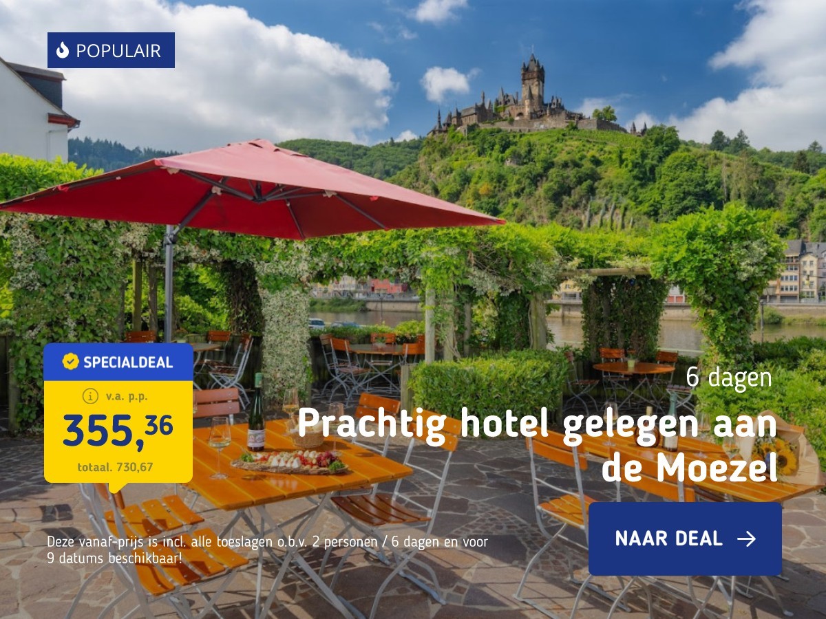 Prachtig hotel gelegen aan de Moezel