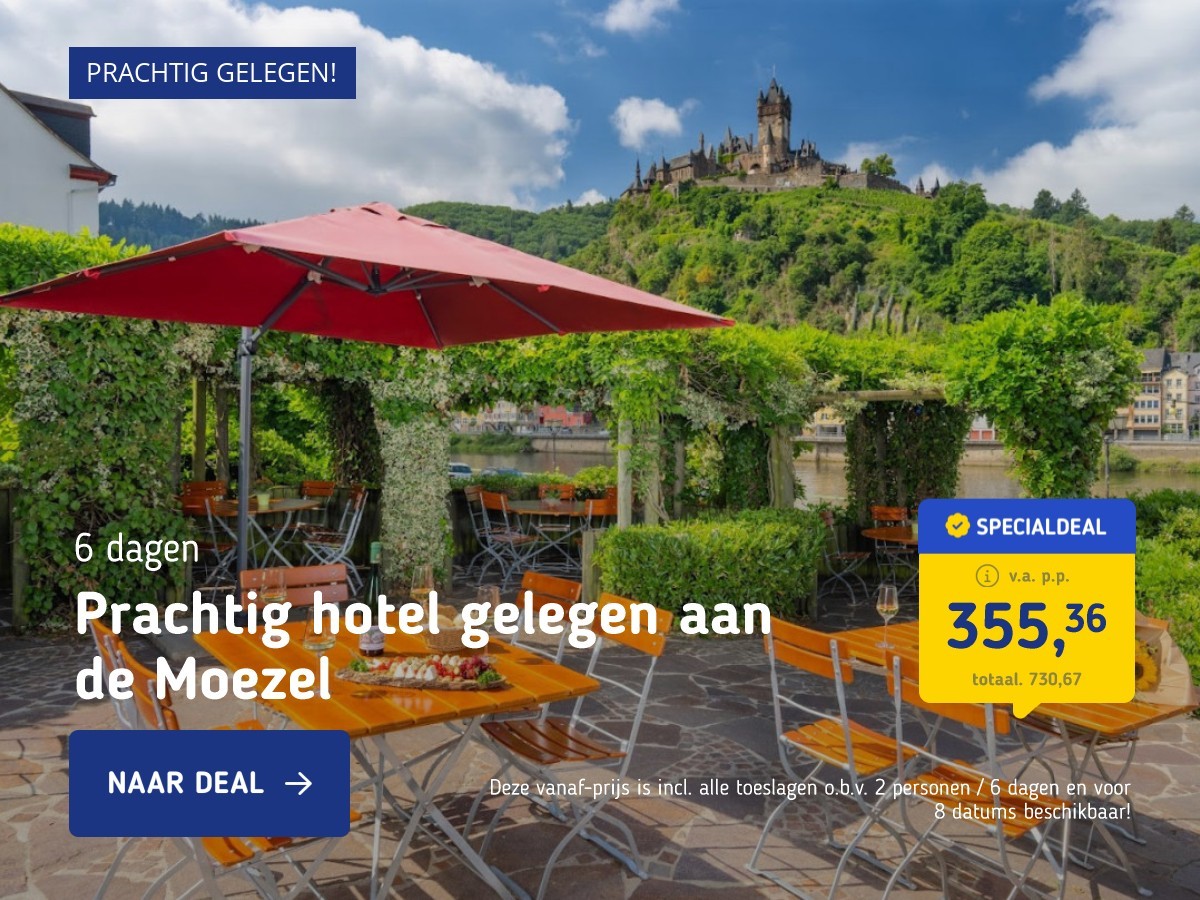 Prachtig hotel gelegen aan de Moezel