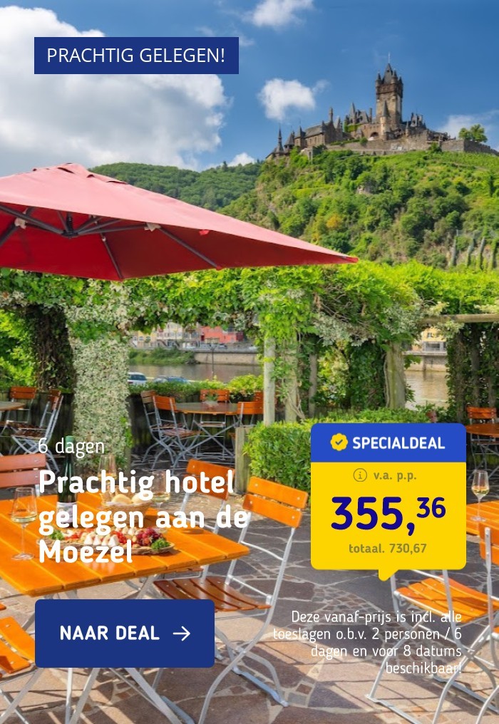 Prachtig hotel gelegen aan de Moezel