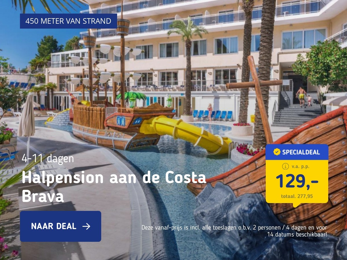 Halpension aan de Costa Brava