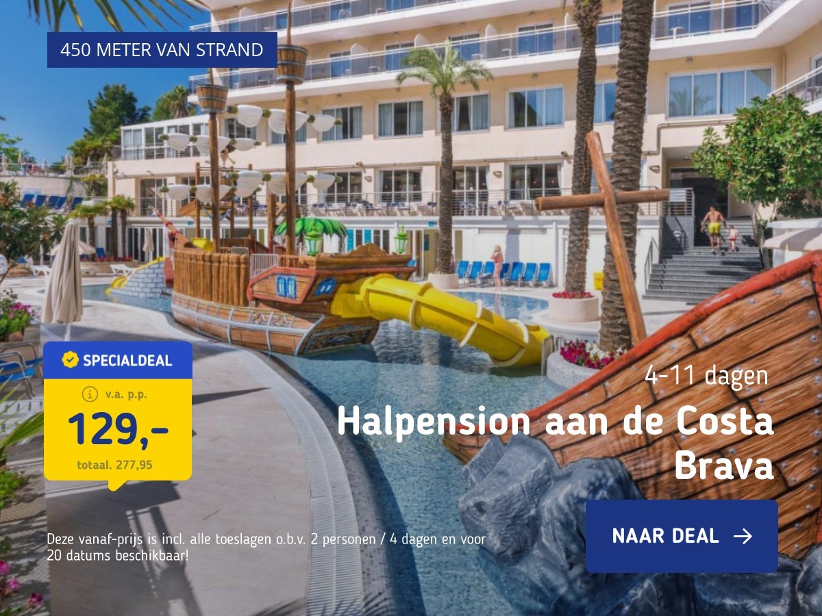 Halpension aan de Costa Brava