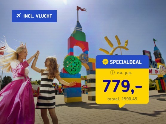 Lalandia Billund + LEGOLAND® & vlucht