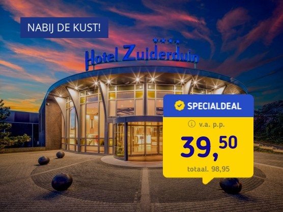 4*-hotel strand Egmond + ontbijt