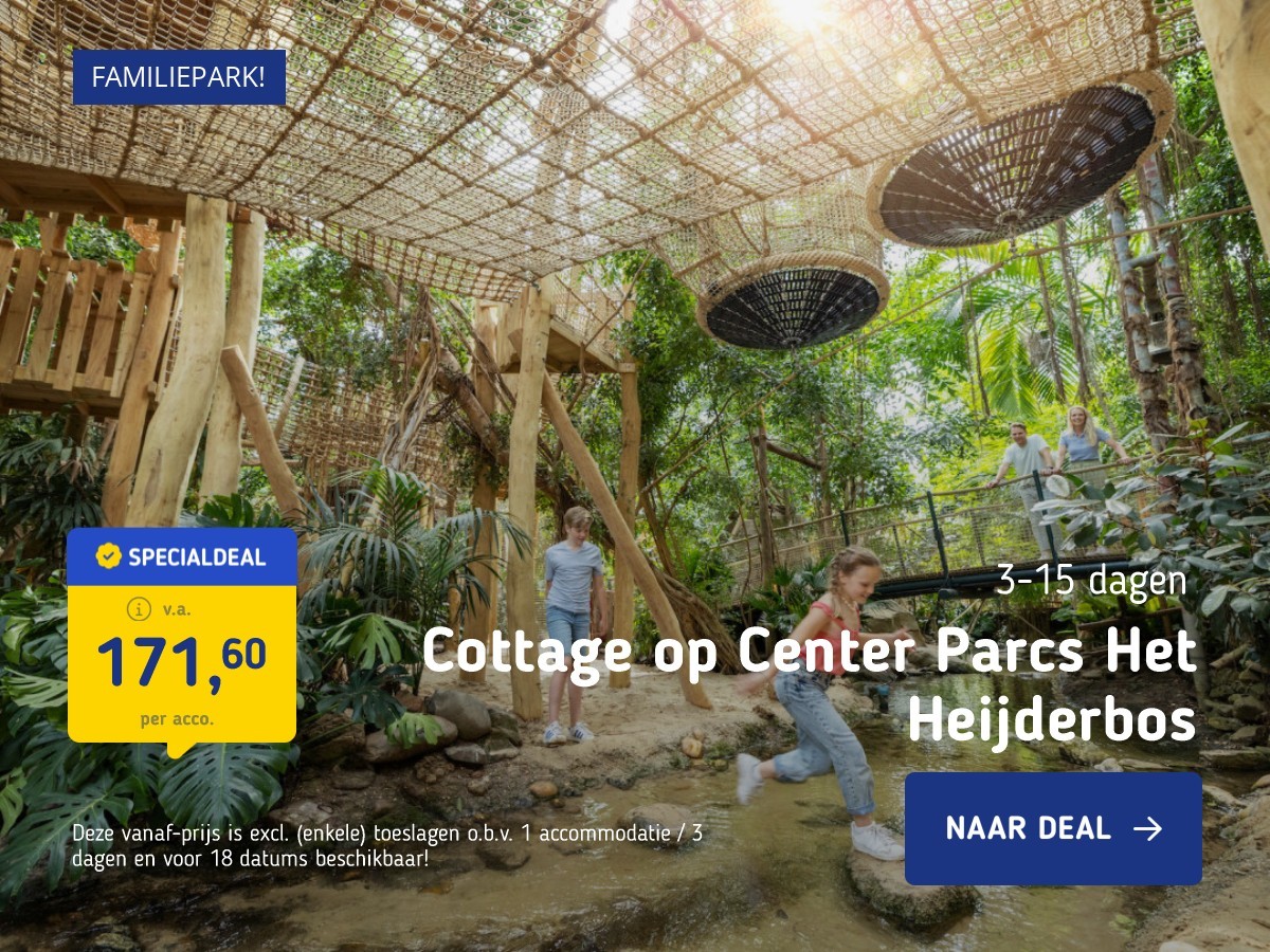 Cottage op Center Parcs Het Heijderbos