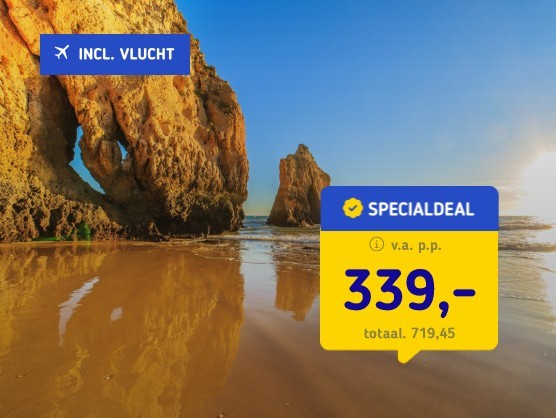 Algarve + vlucht, transfer en ontbijt