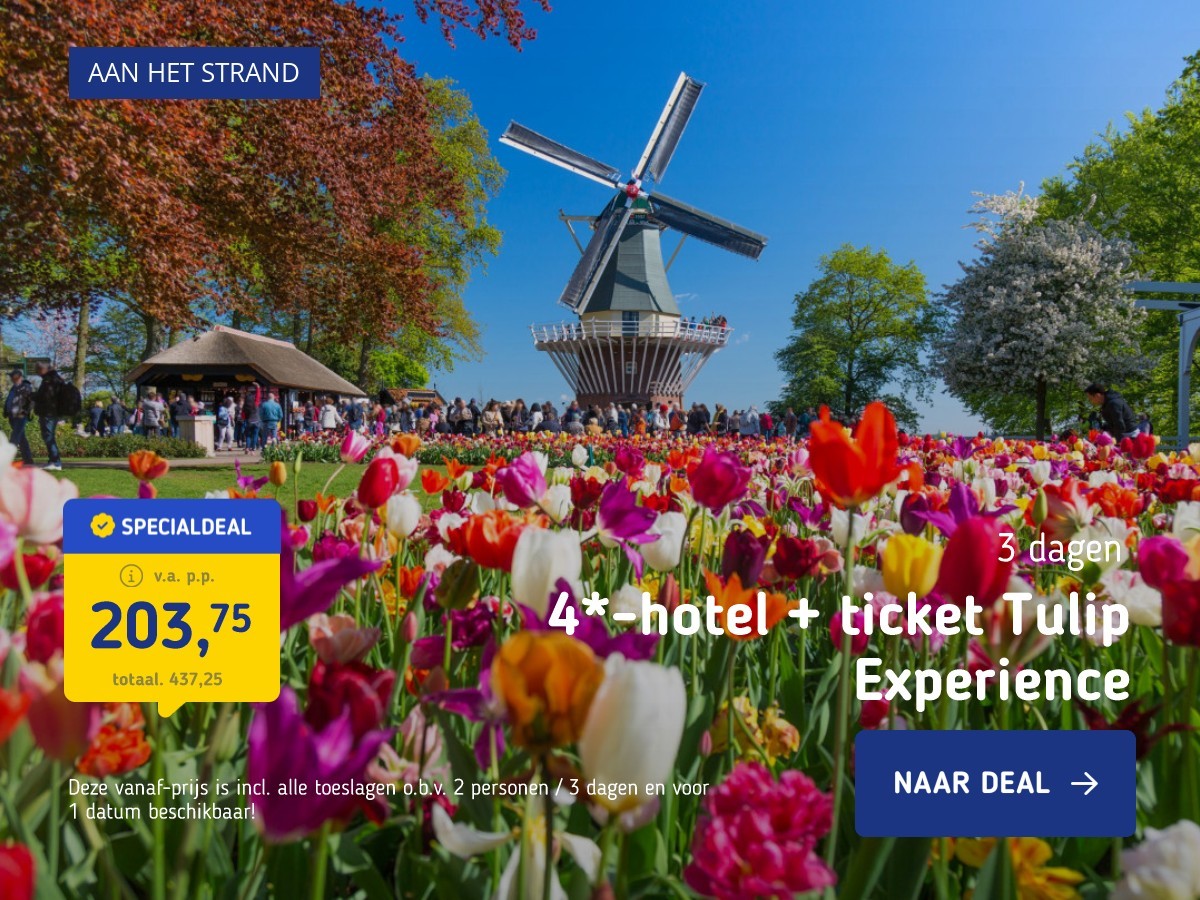 4*-hotel + ticket Tulip Experience