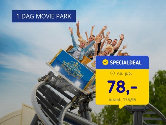 1 dag Movie Park + 4*-hotel in Bottrop