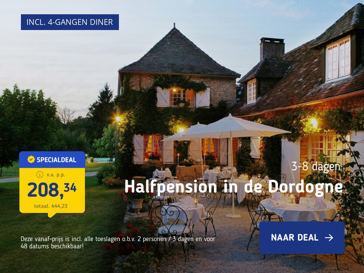 Halfpension in de Dordogne