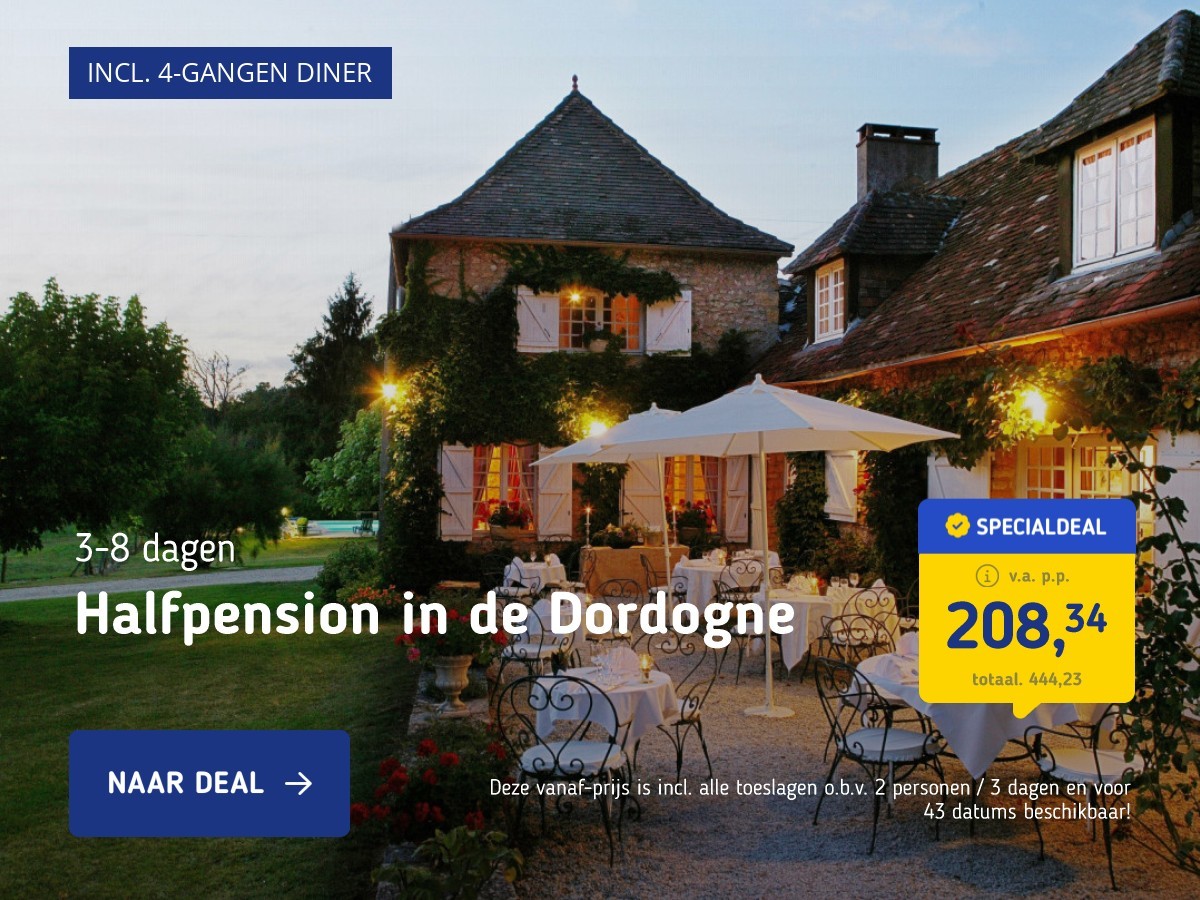 Halfpension in de Dordogne