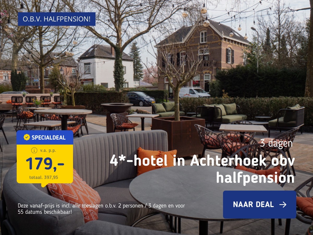 4*-hotel in Achterhoek obv halfpension