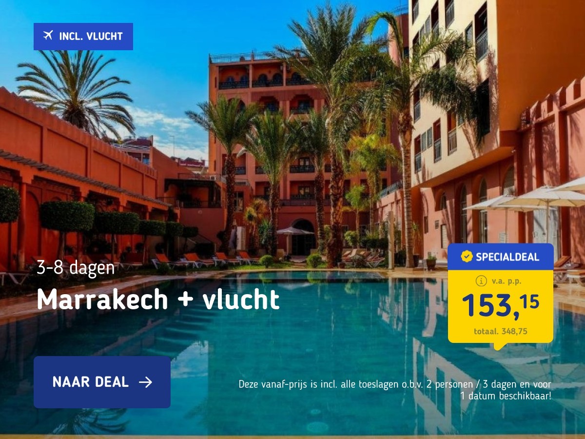 Marrakech + vlucht