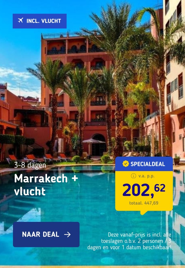 Marrakech + vlucht