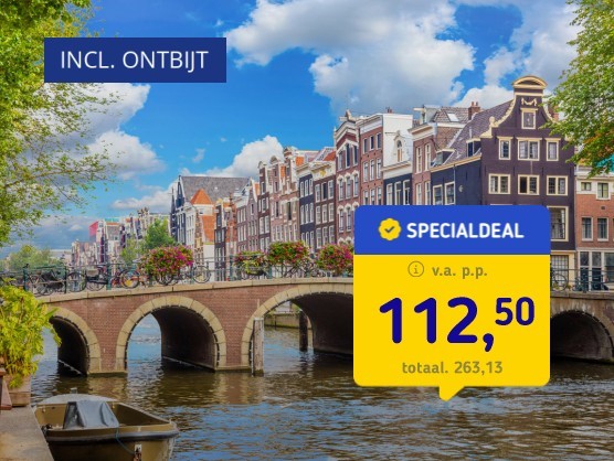 Overnachting Amsterdam + treinretour