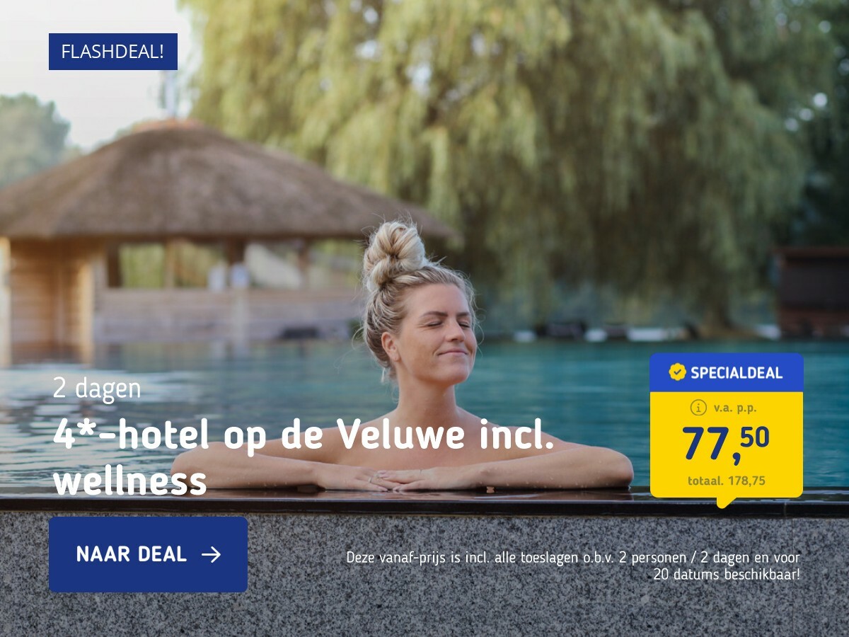 4*-hotel op de Veluwe incl. wellness