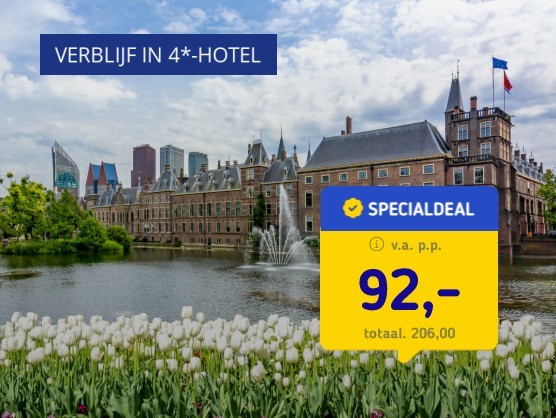 4*-hotel in Den Haag + NS treinretour