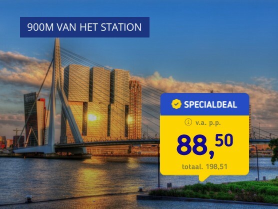 Overnacht in Rotterdam + treinretour