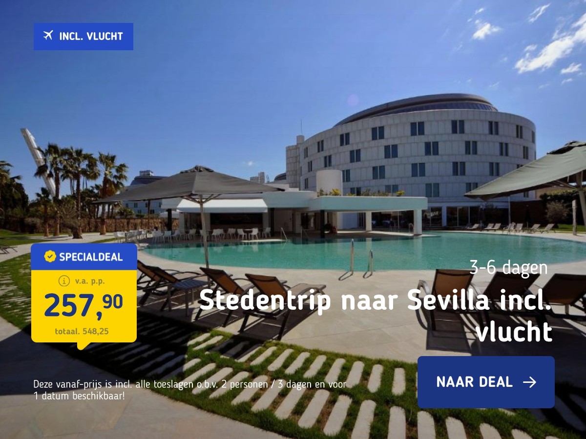 Stedentrip naar Sevilla incl. vlucht