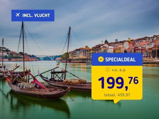 Stedentrip naar Porto incl. vlucht