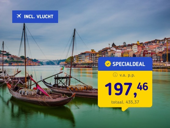 Stedentrip naar Porto incl. vlucht